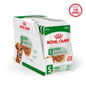 강아지사료 미니 에이징 파우치 85g x 12P