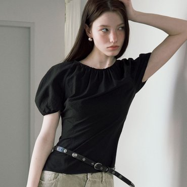 레이브 Crinkle Back Point Blouse VW5MB129_2color