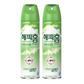 해피홈 아카시아향 에어로졸 모기약 500ml 2개 (W8FBF27)