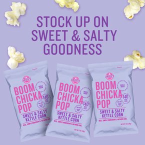 AngesAngies  Angies  BoomChickaPop  달콤하고  짭짤한  케틀  옥수수  28g  팝콘  백  6ct