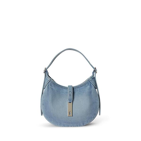 여성 폴로 ID 데님 스몰 숄더백(WAPOBAG02V20207400)