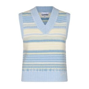 [해외직구] 24SS 가니 SOFT WOOL STRIPED 베스트 K2258/271