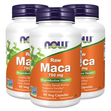 나우푸드 로우 마카 MACA 750mg 90베지캡슐 X 3통