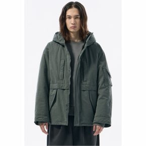 Green Oversized Fit Field Jacket_CWUAW24771GRD