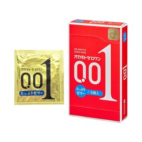 오카모토 제로원 OKAMOTO ZERO ONE 0.01ml 3개입 (리치 젤 타입)