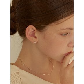 [연말 스페셜 6mm+10mm 진주귀걸이 증정][925 silver] Two teardrop fit earring