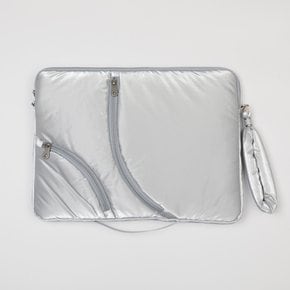 Lake 13 Laptop Clutch_Silver