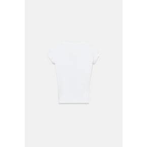 슬림핏 브이넥 베이직 반팔 티셔츠 / 4174/315/250 WHITE