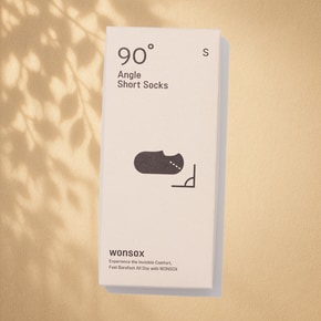 여성 직각 안벗겨지는 골지 페이크삭스 스니커즈 여자 덧신  5켤레 GIFT 세트 W237
