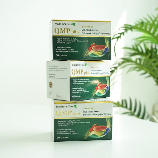 마더스케어 QMP 플러스 밀크씨슬 50000 폴리코사놀 33.4mg 코큐텐 25mg 60캡슐 3개