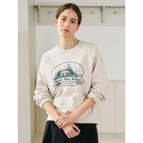 Mountain Raglan Sweatshirt_Oat Melange