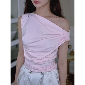 Drape Off Shoulder Sleeveless [Pink]