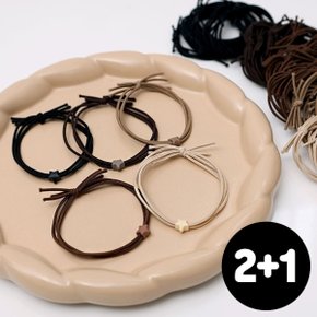 2+1 헤어밴드 심플 머리끈 랜덤 25종 세트 큐빅 진주 리본 고무줄