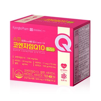  종근당경보 슈퍼 코엔자임Q10 플러스 비타민A/E 셀렌 코큐텐 60캡슐