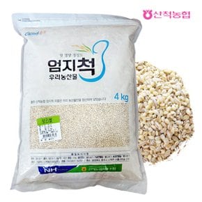 [명절 후 배송] [산척농협] 엄지척잡곡 보리쌀 4kg(1팩)