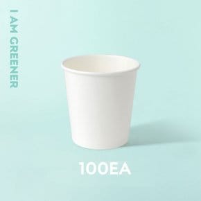 350ml 무지 종이컵 화이트 100개