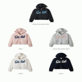 후아유 여성 패치 크롭 후드집업 셋업 / Patch Crop Hood Zip-up(Brushed)_A WHMZE4T11F