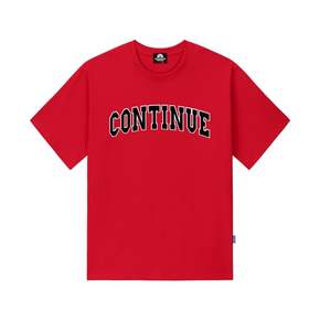 CONTINUE LOGO 티셔츠 - 레드