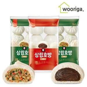 NS홈쇼핑 대용량 냉동 삼립호빵 90g 24개입 (야채2봉+단팥1봉)[30120059]