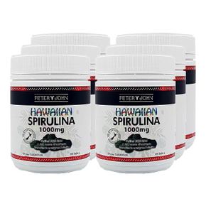 스피루리나 분말 스피룰리나 가루 해조류 1000mg 300정 뉴질랜드 피터앤존 6개