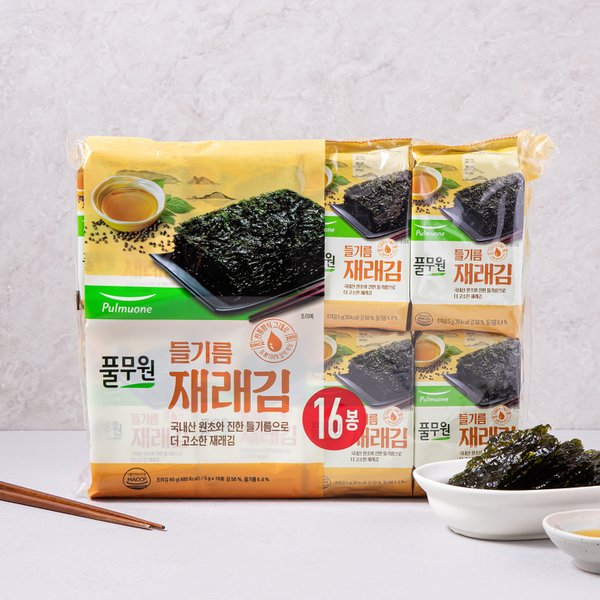 들기름 재래김 16봉 (5g*16)