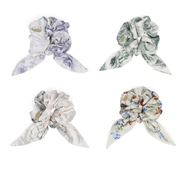 그레이맨션 프린트 스카프 스크런치 Carry Barrette Print Scarf Scrunch