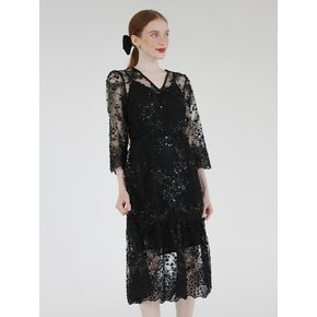 Twilight sequin dress (Black)