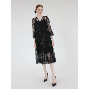 Twilight sequin dress (Black)