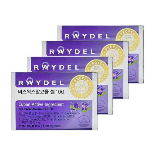 레이델 비즈왁스알코올 셀100 550mg 30정 4개/mjc(1)