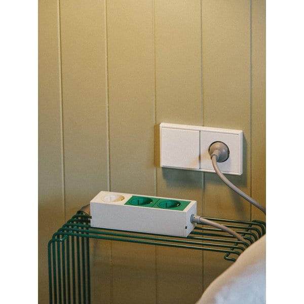 EXTENSION 3-SOCKET / CAMPER GREEN 1.5m