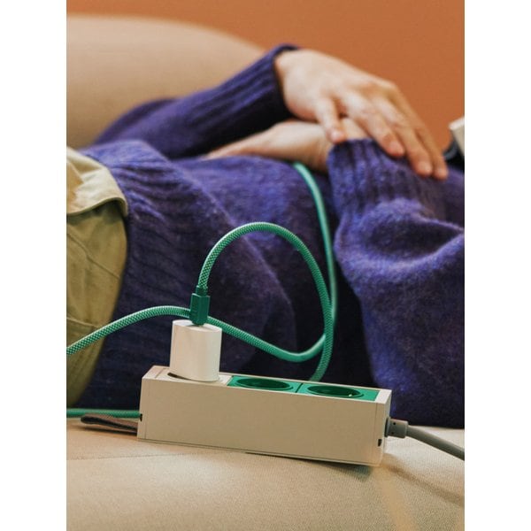 EXTENSION 3-SOCKET / CAMPER GREEN 1.5m