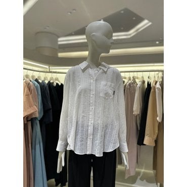 ZOOC 시어 스트라이프 루즈핏 셔츠 Z252MSC104