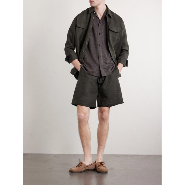 미스터 피 캠프 칼라 리넨 셔츠 46376663163004799