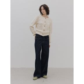 Flower Cropped Cardigan