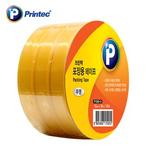 포장용테이프 투명OPP 3EA P1520-3 15mmx20m 프린텍 .