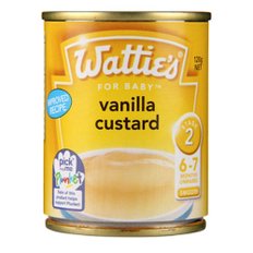 와티스 바닐라 커스터드 퓨레 아기간식 이유식 6-7m+ Watties Vanilla Custard 120g 8개