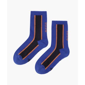 여성 컬러블럭 크루 삭스 (GQ322LSO93_ULBL)