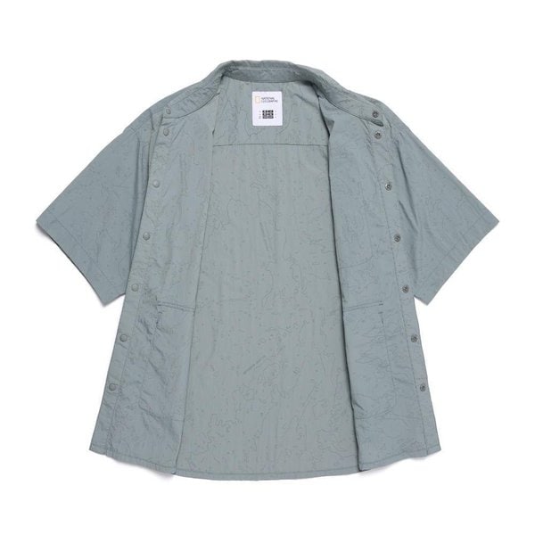 [여주점] N252USH120 NRN 올오버프린트 셋업 셔츠 KHAKI GREEN