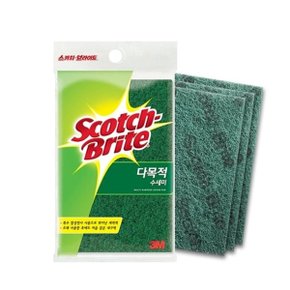 3M 스카치브라이트 0704 다목적 수세미 345 대 3입 (W8E7B0B)