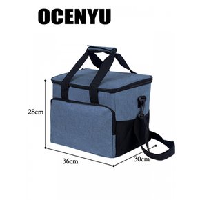 OCENYU 30L 쿨링 백, 접이식, 3중 레이어, 멋진 케이스, 투웨이 숄더, 포켓 3개, 누수