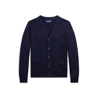 폴로 랄프 로렌 폴로 키즈 남아 8-18세 코튼 브이넥 카디건(CWPOSWEY6820386410)