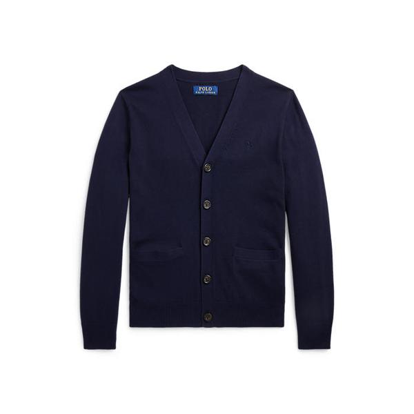 폴로 키즈 남아 8-18세 코튼 브이넥 카디건(CWPOSWEY6820386410)