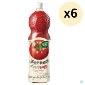 자연은 토마토 주스 과일 탕비실 건강 1.5L 6개