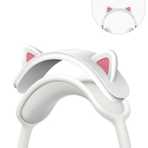 에어팟 맥스 고양이 귀 실리콘 헤어 밴드 커버 헤드셋 기스 방지 보호 맥스전용 캐릭터 디자인