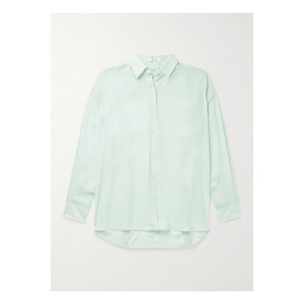 브레송 크레이프 드 신 셔츠 그린 1647597359763046