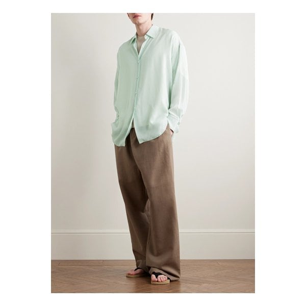 브레송 크레이프 드 신 셔츠 그린 1647597359763046