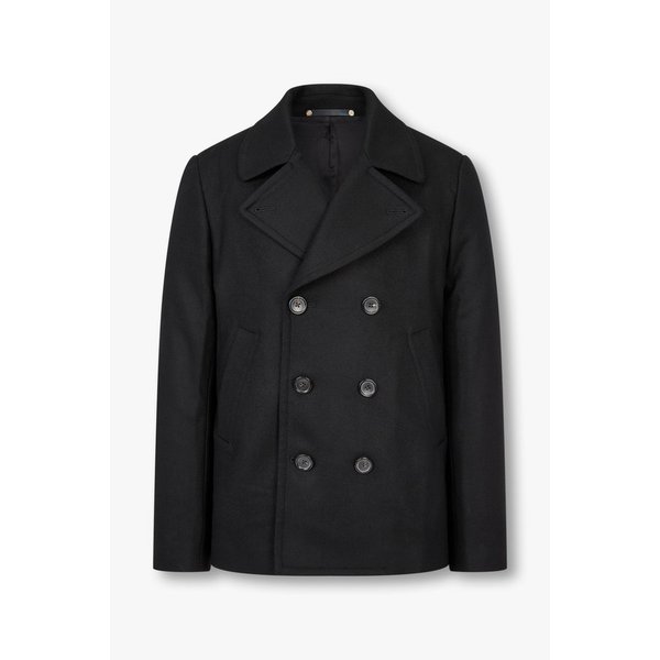 [PS PAUL SMITH] 컨버터블 라펠 울 더블 코트 5755107001000