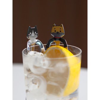 니코트 네코 앤 시바 커피스푼 MADE IN JAPAN