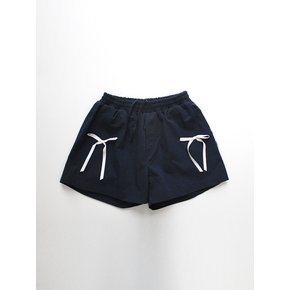 Cotton Ribbon Shorts Navy