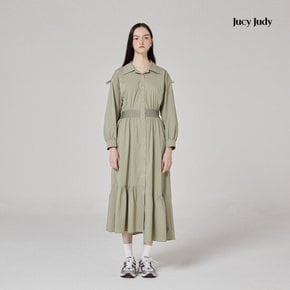 J볼륨소매밴딩원피스 (JYOP121C)